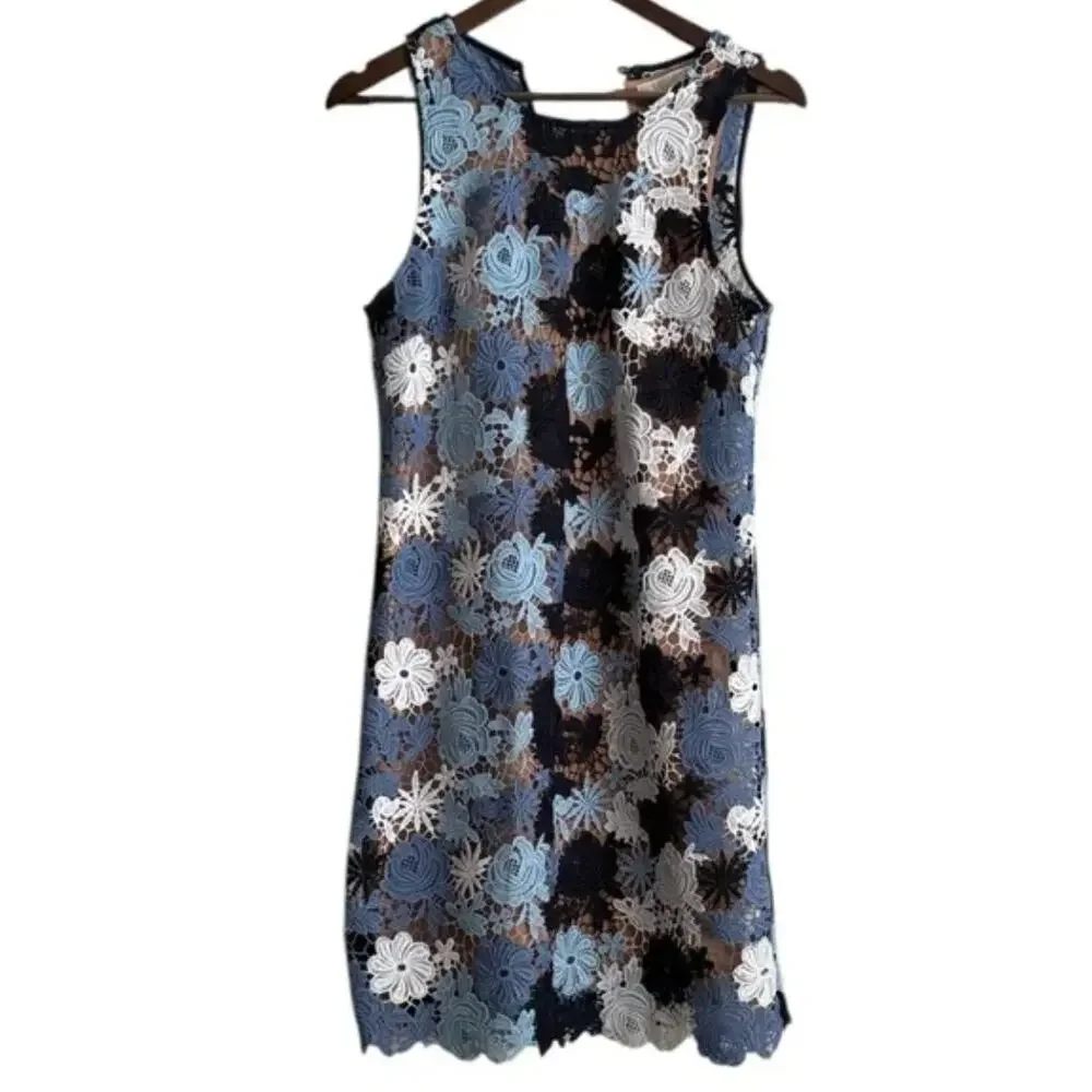 MICHAEL MICHAEL KORS Floral Lace Shift Dress Sz 6
